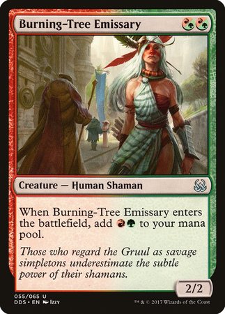 Burning-Tree Emissary [Duel Decks: Mind vs. Might] | Cards and Coasters CA