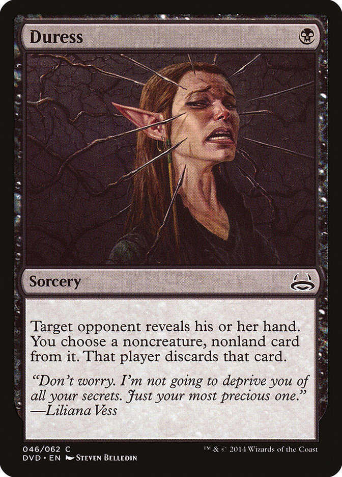 Duress (Divine vs. Demonic) [Duel Decks Anthology] | Cards and Coasters CA
