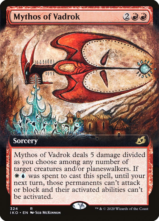 Mythos of Vadrok (Extended Art) [Ikoria: Lair of Behemoths] | Cards and Coasters CA