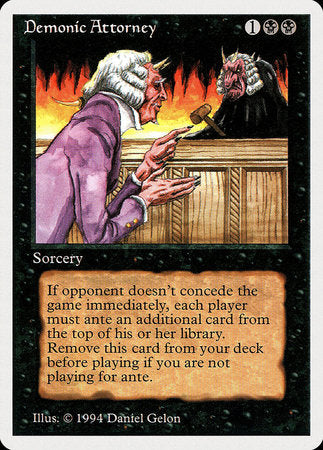 Demonic Attorney [Summer Magic / Edgar] | Cards and Coasters CA