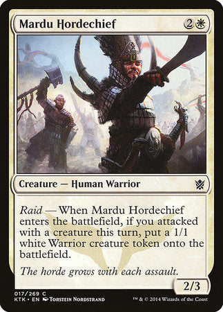 Mardu Hordechief [Khans of Tarkir] | Cards and Coasters CA