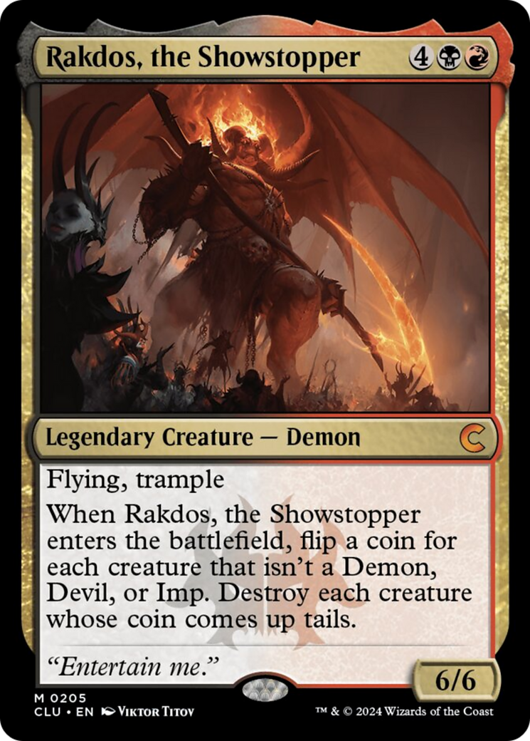 Rakdos, the Showstopper [Ravnica: Clue Edition] | Cards and Coasters CA