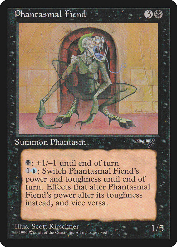 Phantasmal Fiend (Standing) [Alliances] | Cards and Coasters CA