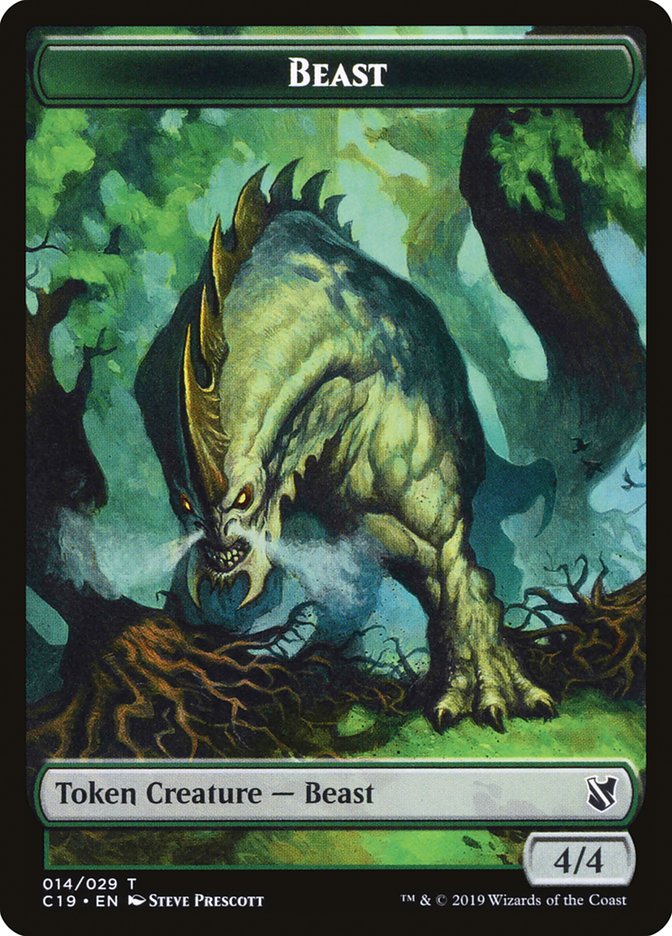 Beast (014/029) [Commander 2019 Tokens] | Cards and Coasters CA