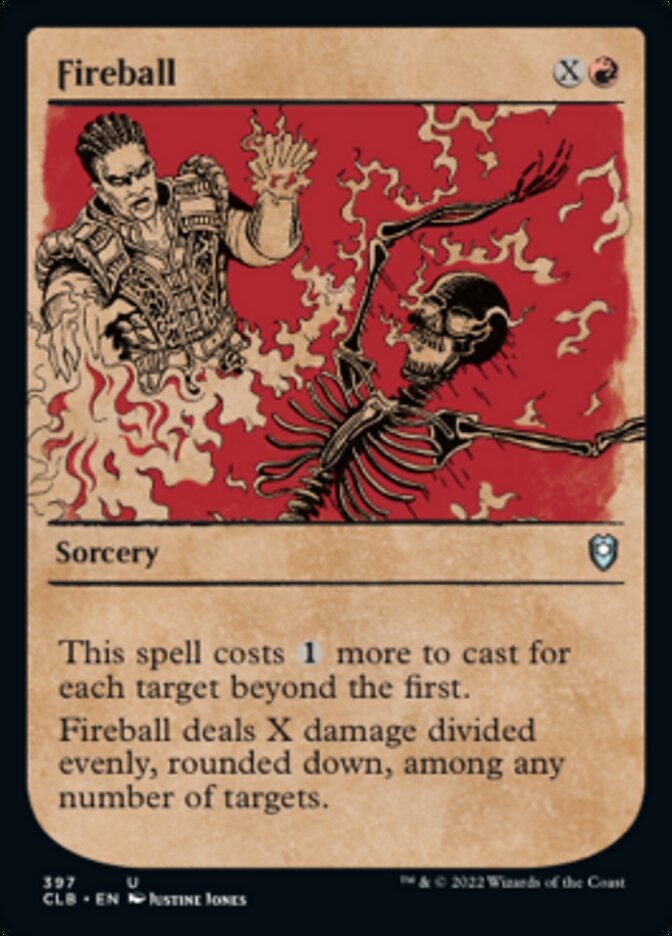 Fireball (Showcase) [Commander Legends: Battle for Baldur's Gate] | Cards and Coasters CA