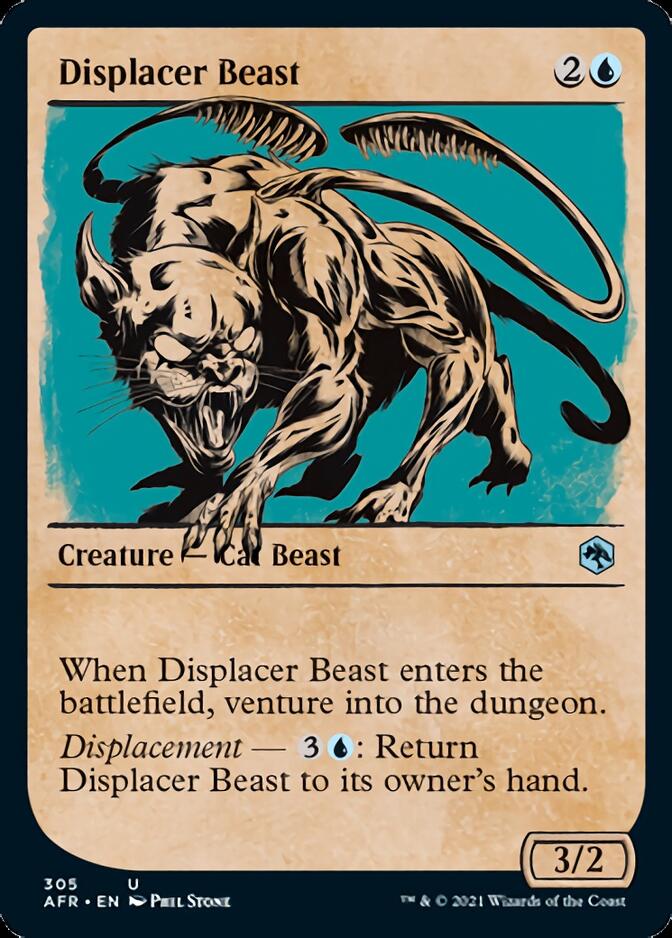 Displacer Beast (Showcase) [Dungeons & Dragons: Adventures in the Forgotten Realms] | Cards and Coasters CA