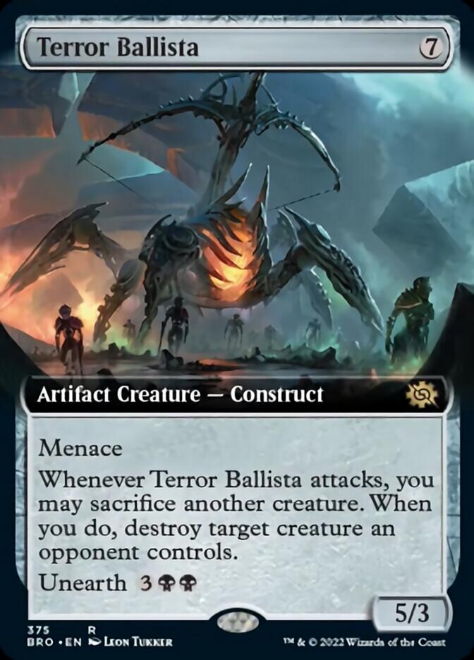 Terror Ballista (Extended Art) [The Brothers' War] | Cards and Coasters CA