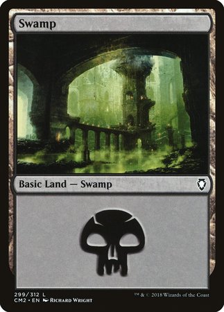 Swamp (299) [Commander Anthology Volume II] | Cards and Coasters CA