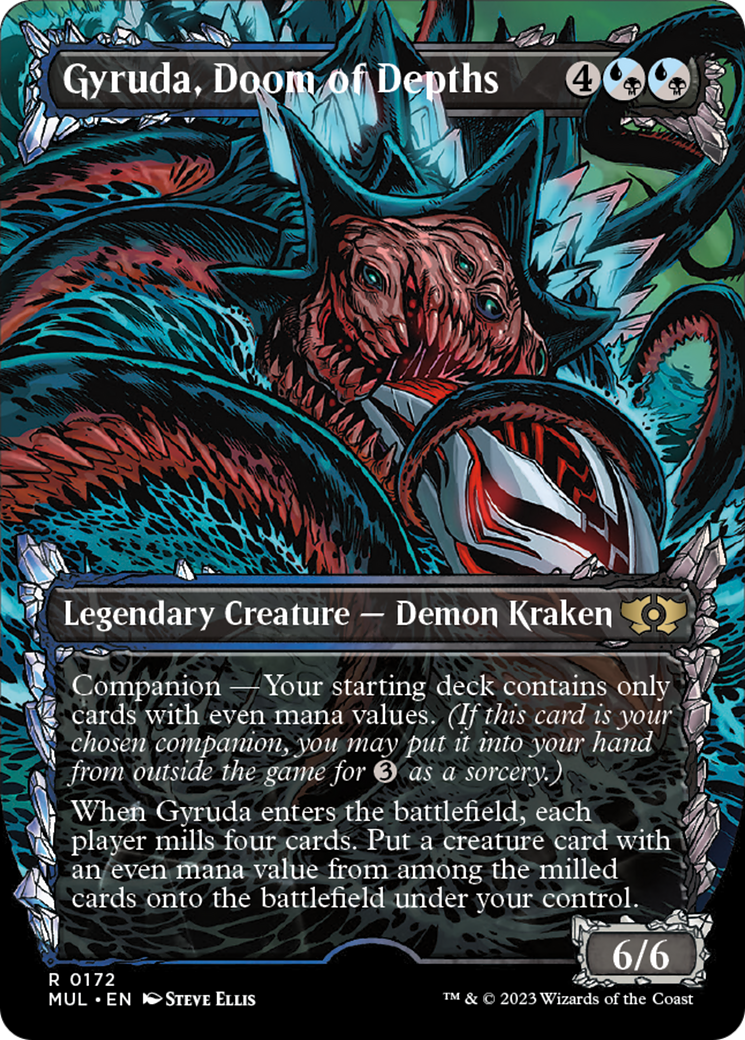 Gyruda, Doom of Depths (Halo Foil) [Multiverse Legends] | Cards and Coasters CA