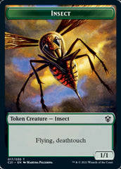 Beast (011) // Insect Token [Commander 2021 Tokens] | Cards and Coasters CA