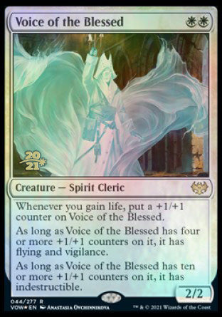 Voice of the Blessed [Innistrad: Crimson Vow Prerelease Promos] | Cards and Coasters CA