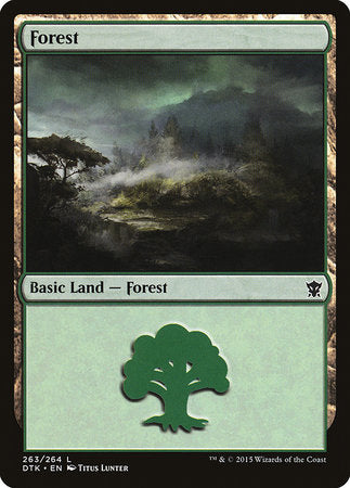 Forest (263) [Dragons of Tarkir] | Cards and Coasters CA