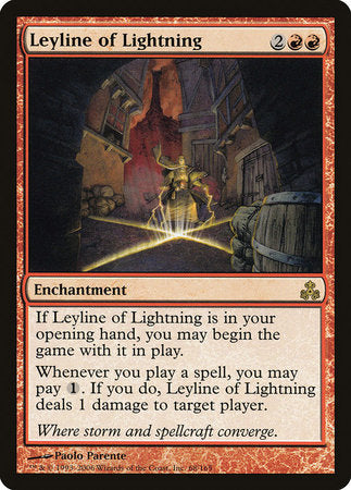 Leyline of Lightning [Guildpact] | Cards and Coasters CA