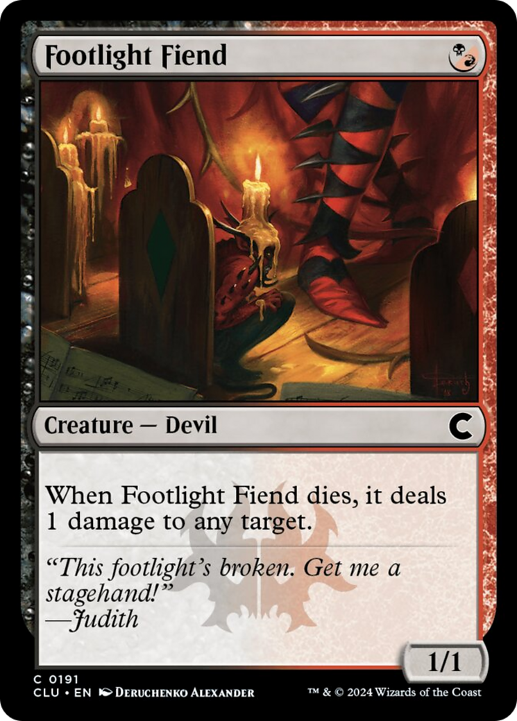 Footlight Fiend [Ravnica: Clue Edition] | Cards and Coasters CA