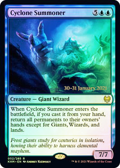 Cyclone Summoner  [Kaldheim Prerelease Promos] | Cards and Coasters CA