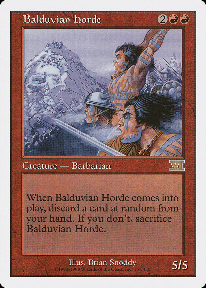 Balduvian Horde [Classic Sixth Edition] | Cards and Coasters CA