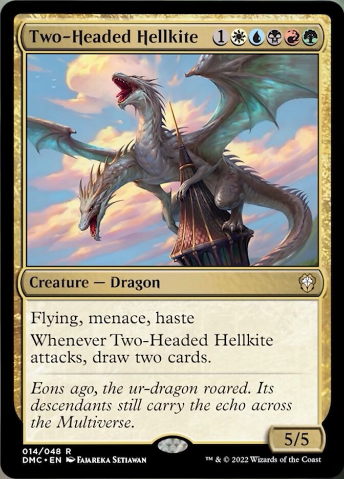 Two-Headed Hellkite [Dominaria United Commander] | Cards and Coasters CA