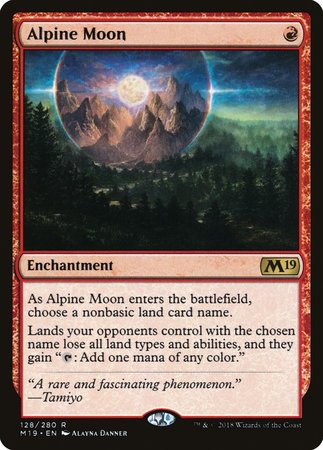 Alpine Moon [Core Set 2019] | Cards and Coasters CA