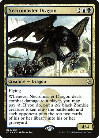 Necromaster Dragon [Dragons of Tarkir Promos] | Cards and Coasters CA