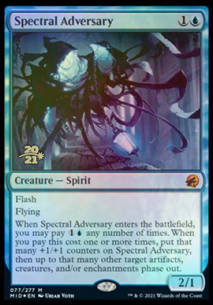 Spectral Adversary [Innistrad: Midnight Hunt Prerelease Promos] | Cards and Coasters CA