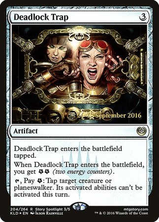 Deadlock Trap [Kaladesh Promos] | Cards and Coasters CA