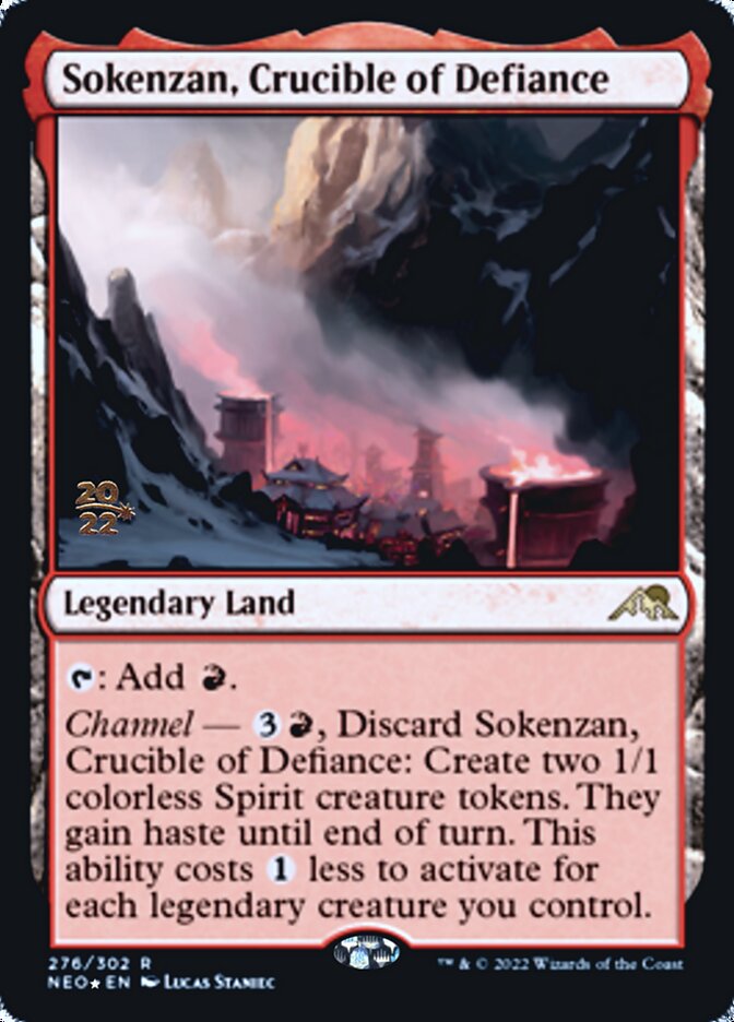 Sokenzan, Crucible of Defiance [Kamigawa: Neon Dynasty Prerelease Promos] | Cards and Coasters CA