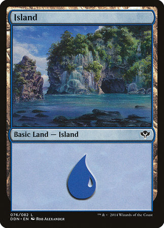 Island (76) [Duel Decks: Speed vs. Cunning] | Cards and Coasters CA