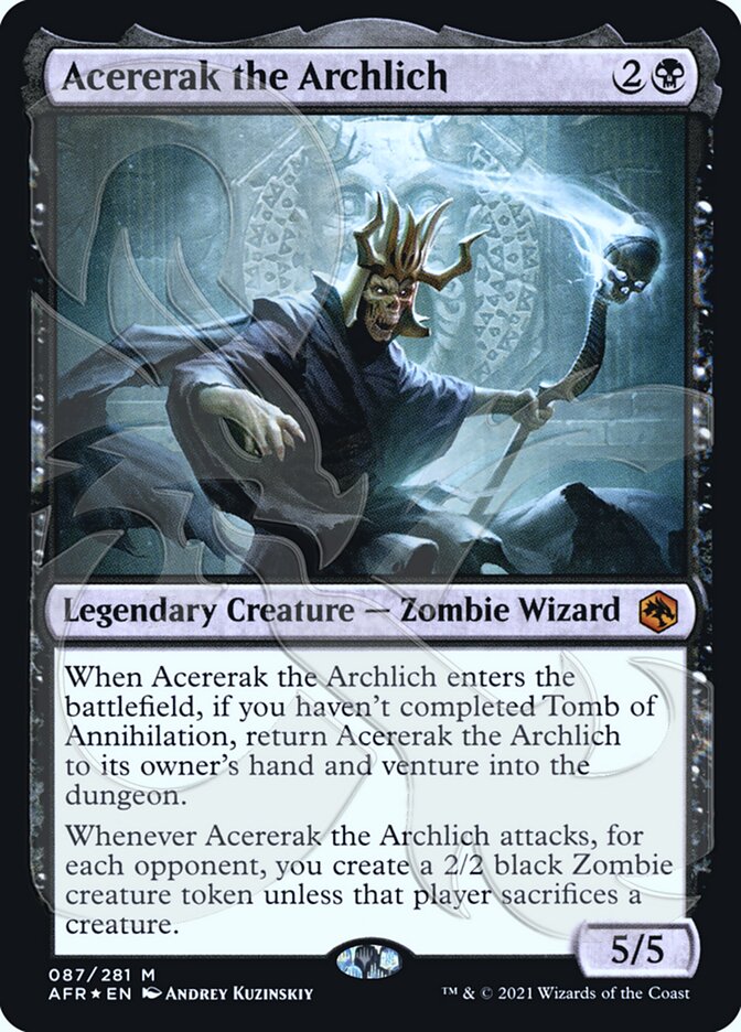 Acererak the Archlich (Ampersand Promo) [Dungeons & Dragons: Adventures in the Forgotten Realms Promos] | Cards and Coasters CA