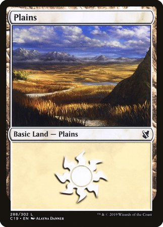 Plains (288) [Commander 2019] | Cards and Coasters CA