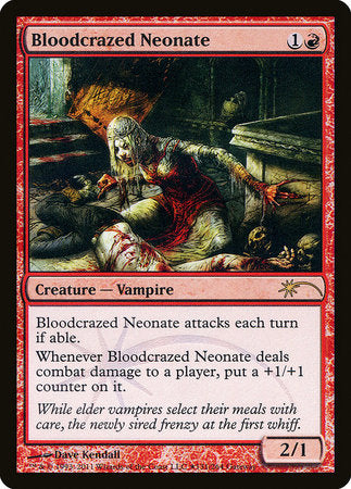 Bloodcrazed Neonate [Wizards Play Network 2011] | Cards and Coasters CA