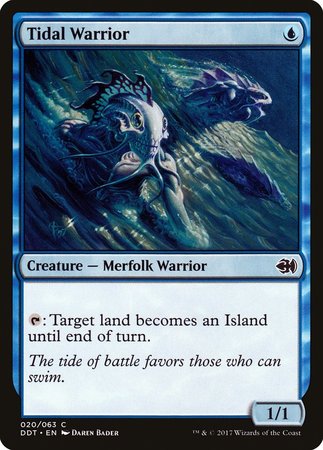 Tidal Warrior [Duel Decks: Merfolk vs. Goblins] | Cards and Coasters CA