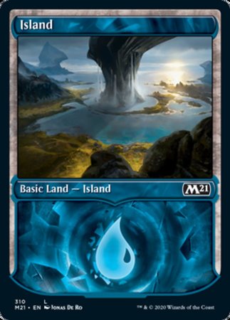 Island (Showcase) [Core Set 2021] | Cards and Coasters CA