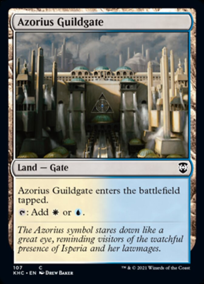 Azorius Guildgate [Kaldheim Commander] | Cards and Coasters CA