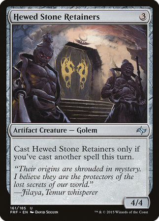 Hewed Stone Retainers [Fate Reforged] | Cards and Coasters CA