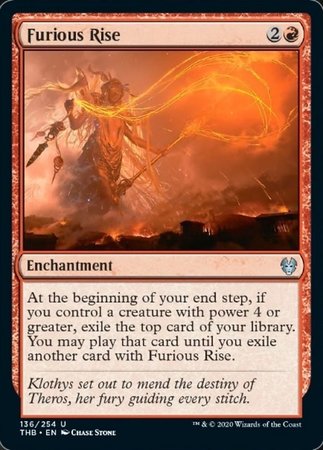 Furious Rise [Theros Beyond Death] | Cards and Coasters CA