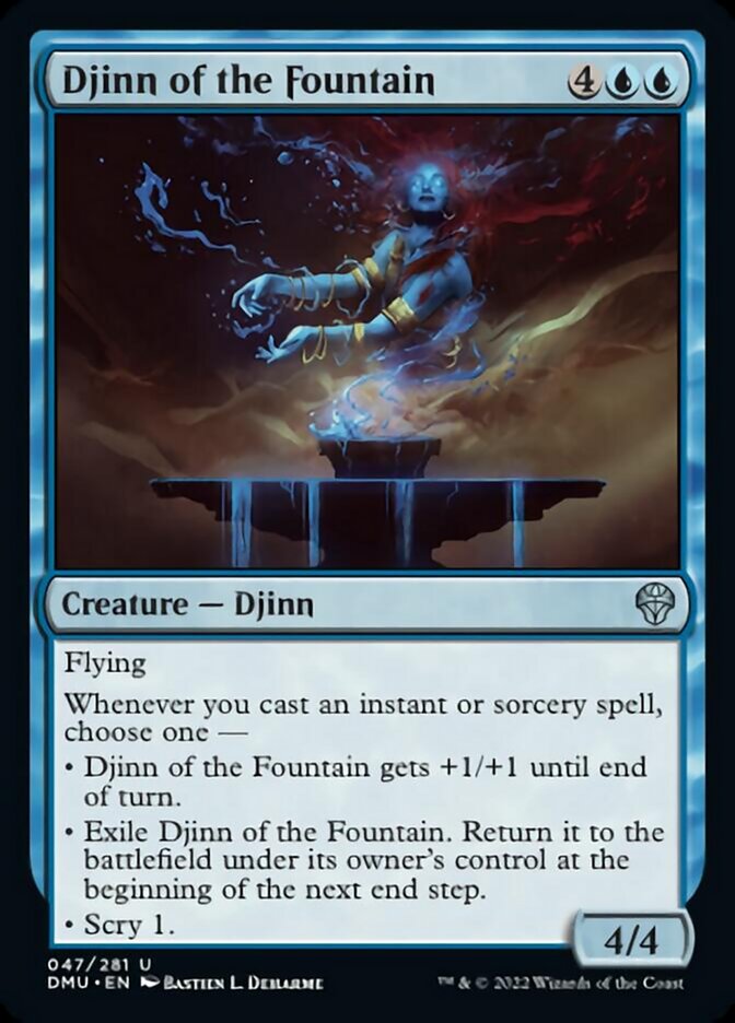 Djinn of the Fountain [Dominaria United] | Cards and Coasters CA