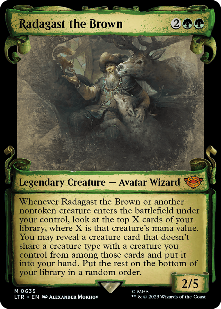 Radagast the Brown [The Lord of the Rings: Tales of Middle-Earth Showcase Scrolls] | Cards and Coasters CA