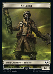 Soldier (004) // Vanguard Suppressor Double-sided Token (Surge Foil) [Universes Beyond: Warhammer 40,000 Tokens] | Cards and Coasters CA