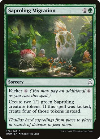 Saproling Migration [Dominaria] | Cards and Coasters CA