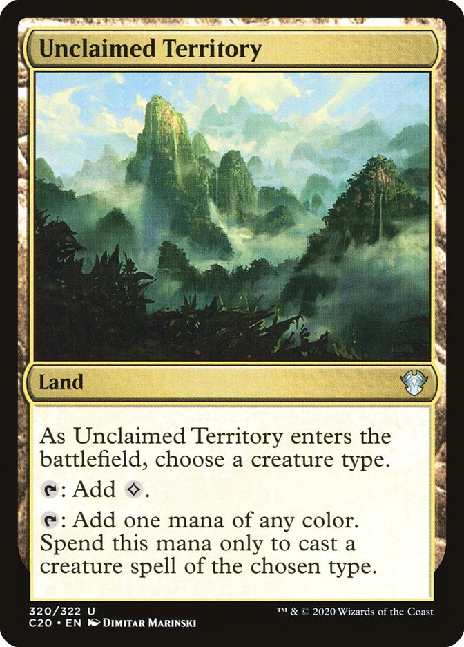 Unclaimed Territory [Commander 2020] | Cards and Coasters CA