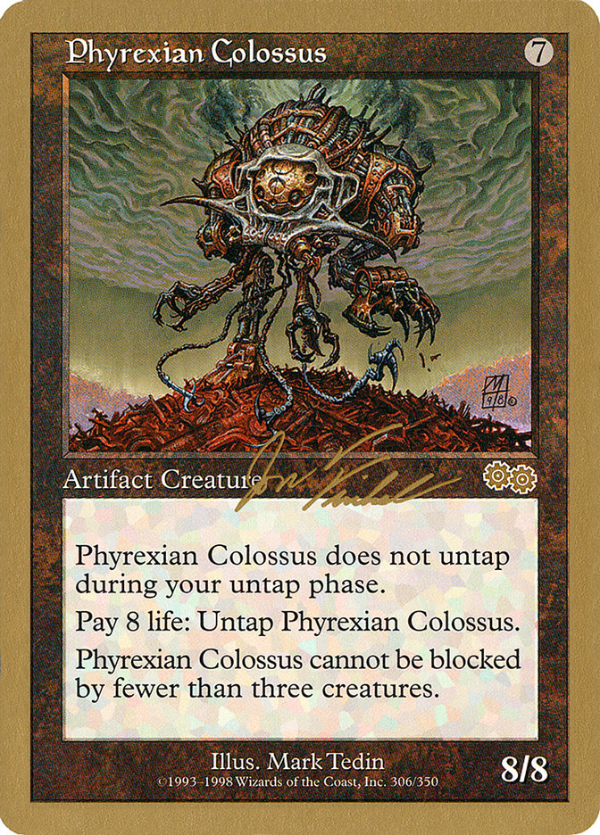 Phyrexian Colossus (Jon Finkel) [World Championship Decks 2000] | Cards and Coasters CA