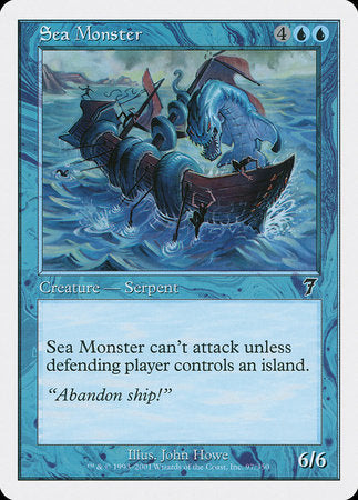 Sea Monster [Seventh Edition] | Cards and Coasters CA