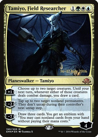 Tamiyo, Field Researcher [Eldritch Moon Promos] | Cards and Coasters CA