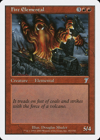 Fire Elemental [Seventh Edition] | Cards and Coasters CA