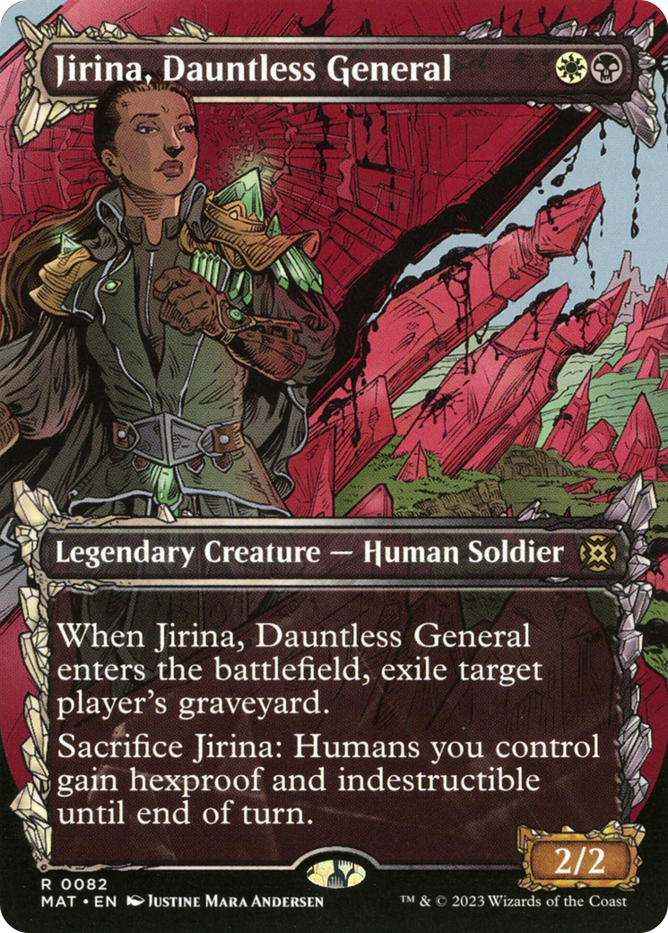 Jirina, Dauntless General (Showcase) [March of the Machine: The Aftermath] | Cards and Coasters CA