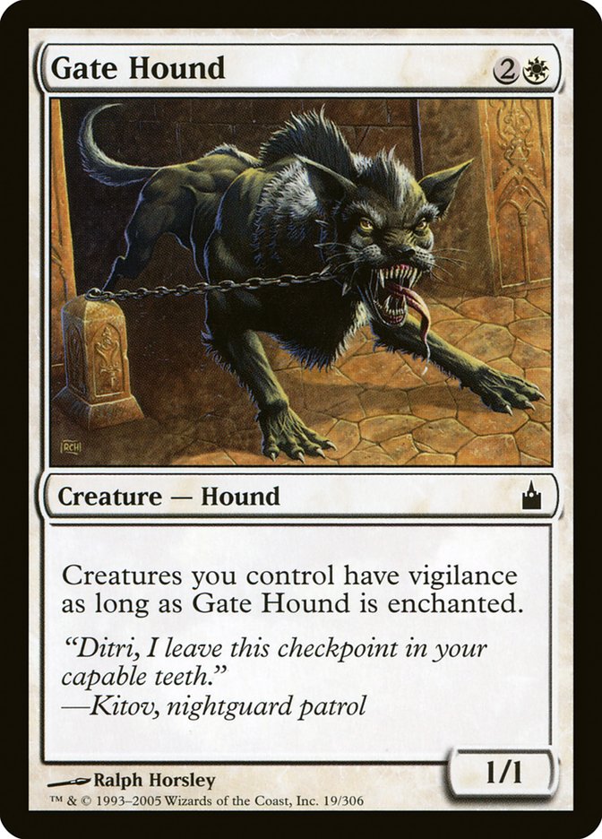 Gate Hound [Ravnica: City of Guilds] | Cards and Coasters CA