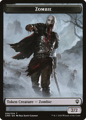 Horror // Zombie Token [Commander Legends Tokens] | Cards and Coasters CA