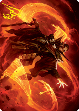 Plargg, Dean of Chaos Art Card (Gold-Stamped Signature) [Strixhaven: School of Mages Art Series] | Cards and Coasters CA