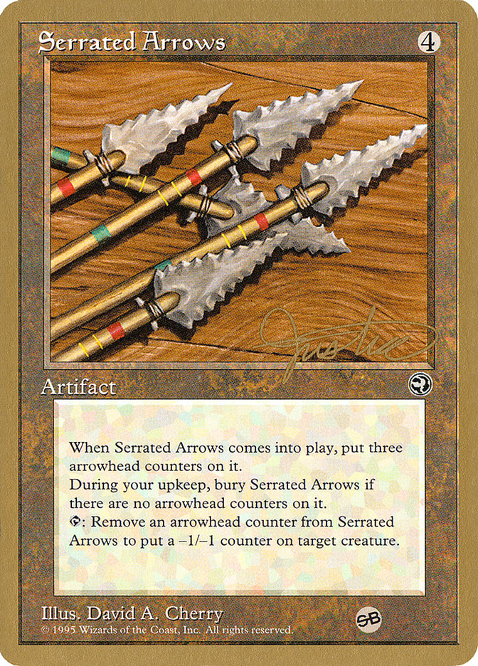 Serrated Arrows (Mark Justice) (SB) [Pro Tour Collector Set] | Cards and Coasters CA