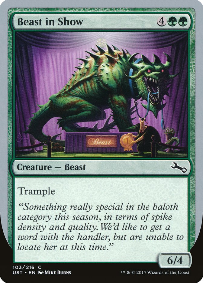 Beast in Show ("Something really special...") [Unstable] | Cards and Coasters CA